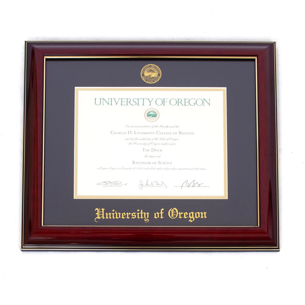 Oregon Seal, Josten's, Brown, Frames & Albums, Grad, Diploma Frame, Classic, Mahogany, Gold Foil, Seal, 909477